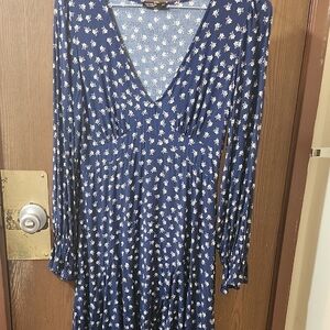 Cotton On Floral Blue Dress